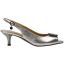 Right side view of Madeleina Taupe Metallic Nappa