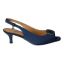 Right side view of Madeleina NAVY SATIN