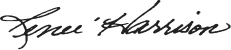 Signature from J.Renee founder Renee Harrison