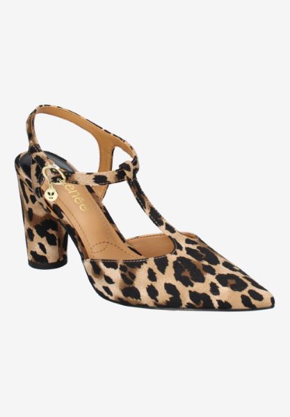 Front view of Aidenne BROWN/BLACK ANIMAL PRINT