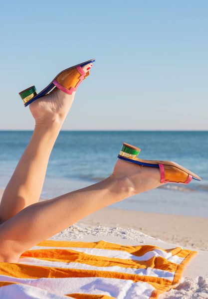 Lifestyle image of Amorra PINK/ORANGE/BLUE PATENT