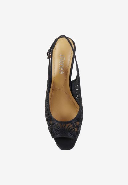 Top view of Arata BLACK SHANTUNG/STONES