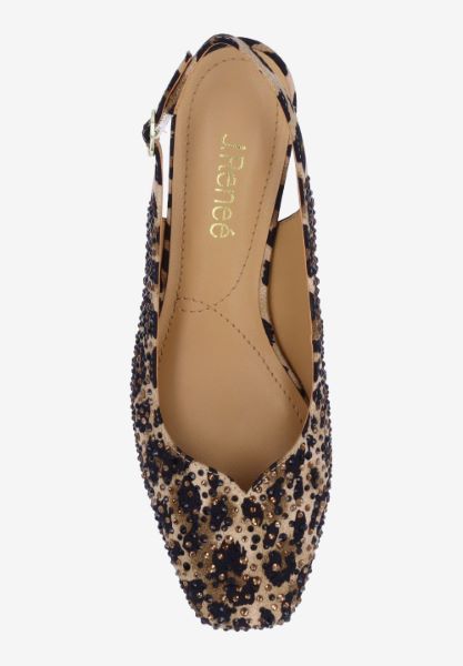 Top view of Baline BROWN/BLACK ANIMAL PRINT/STONE