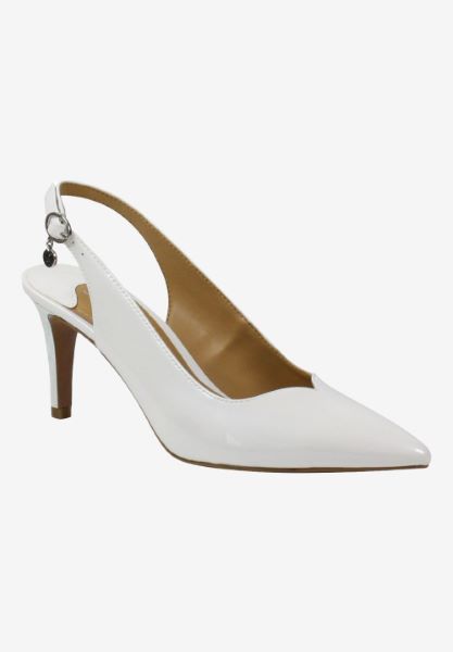 Front view of Belamie White Pearl Patent