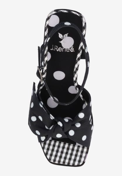Top view of Burkett BLACK/WHITE POLKA DOT