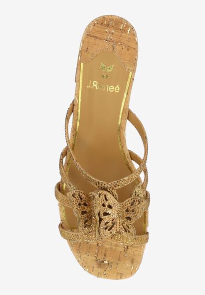 Top view of Butafly NATURAL/GOLD CORK