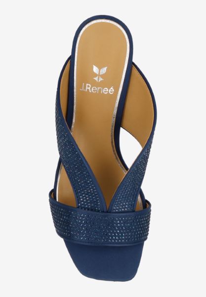 Top view of Cassia NAVY SATIN