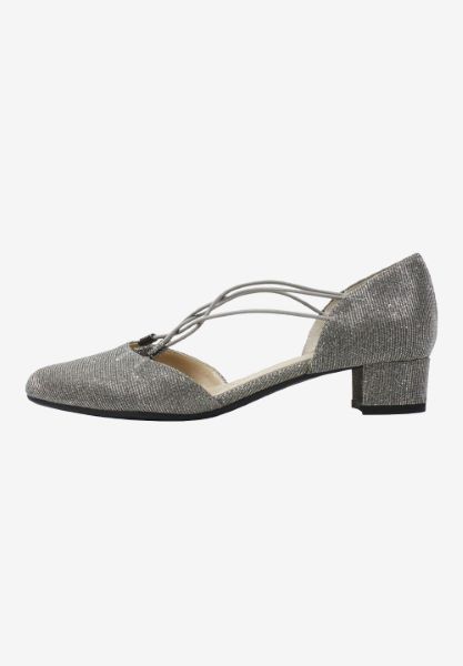 Left side view of Charolette Pewter