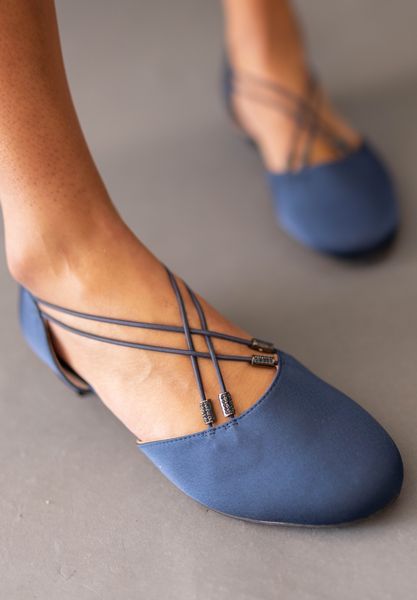 Lifestyle image of Charolette NAVY SATIN