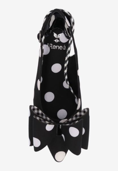 Top view of Delmare BLACK/WHITE DOT/GINGHAM