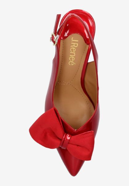 Top view of Devika RED PATENT