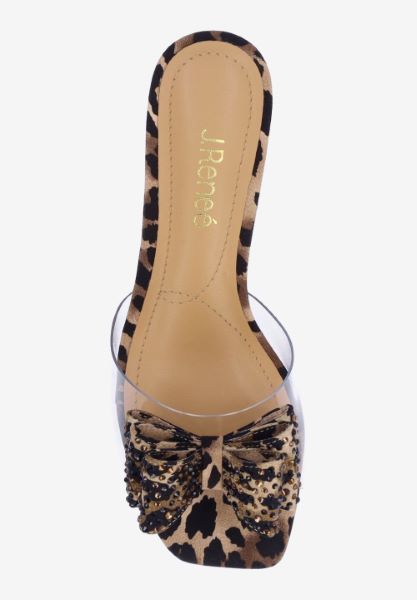 Top view of Eris CLEAR/BROWN/BLACK ANIMAL PRINT