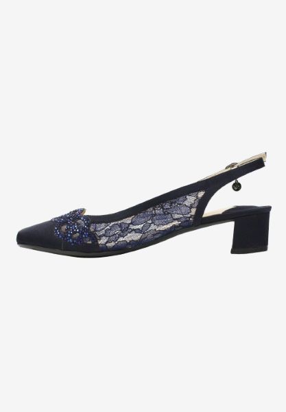 Left side view of Faleece Navy