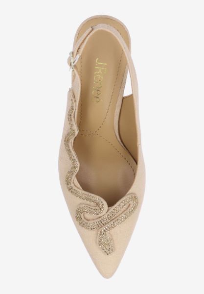 Top view of Fedosia BEIGE TEXTURED SHANTUNG