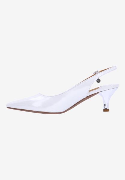 Left side view of Ferryanne WHITE PATENT