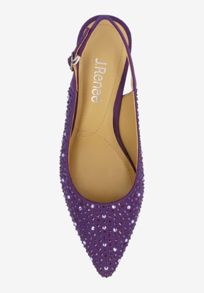Top view of Ferryanne PURPLE OMBRE SATIN/STONES