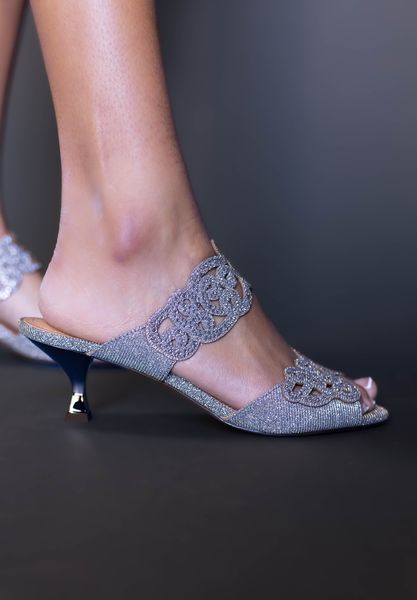 Lifestyle image of Francie Pewter Dance Glitter