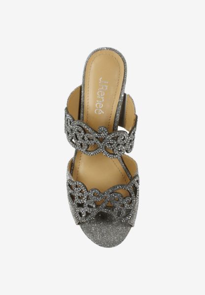 Top view of Francie Pewter Dance Glitter