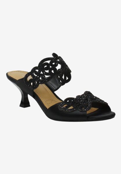 Front view of Francie Black/Black Stones