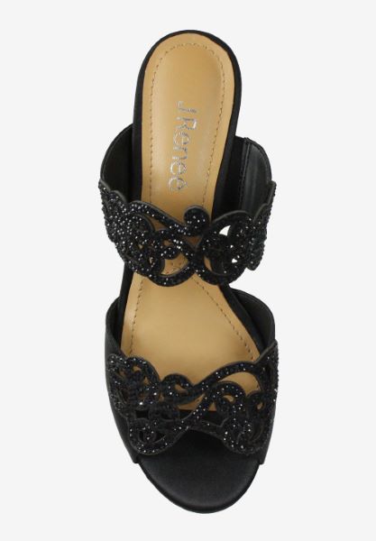 Top view of Francie Black/Black Stones