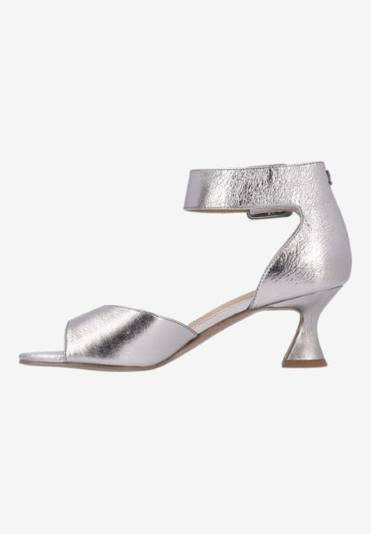 Left side view of Genevra TAUPE MET. NAPPA