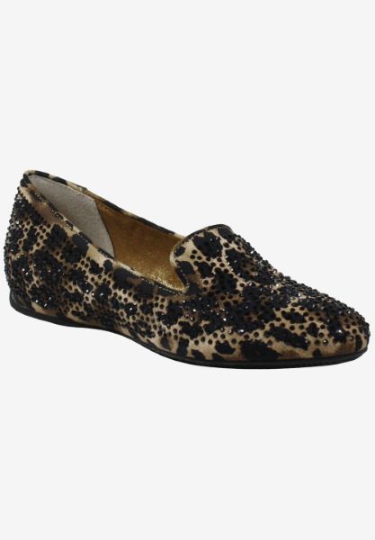 Front view of Hanuko BROWN/BLACK ANIMAL PRINT