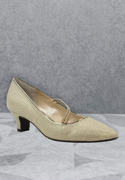 Lifestyle image of Idenah Gold Glitter Fabric