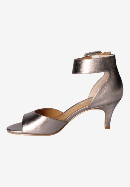 Left side view of Indra TAUPE MET NAPPA
