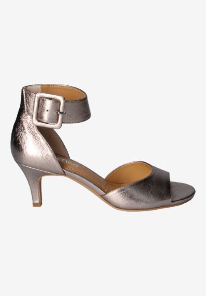 Right side view of Indra TAUPE MET NAPPA