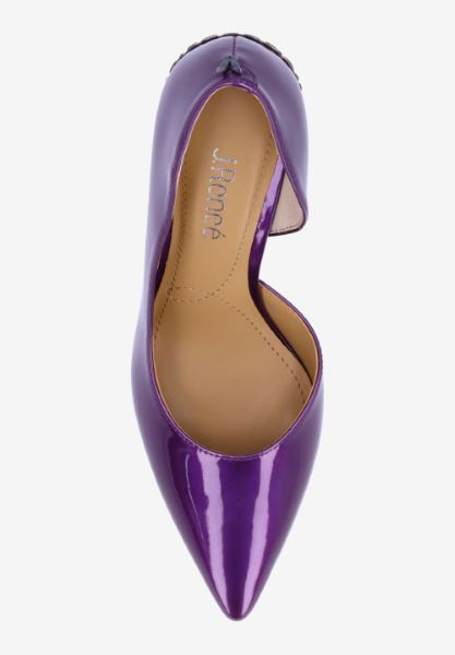 Top view of Jeanine PURPLE PATENT