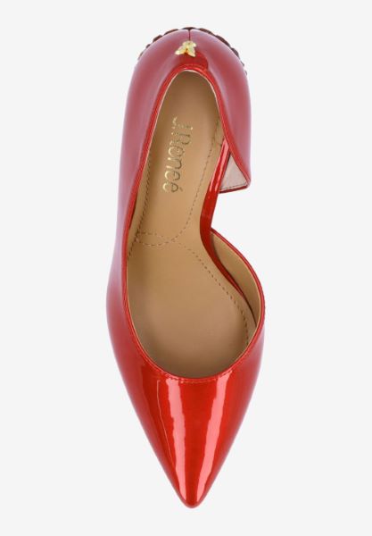 Top view of Jeanine RED PATENT