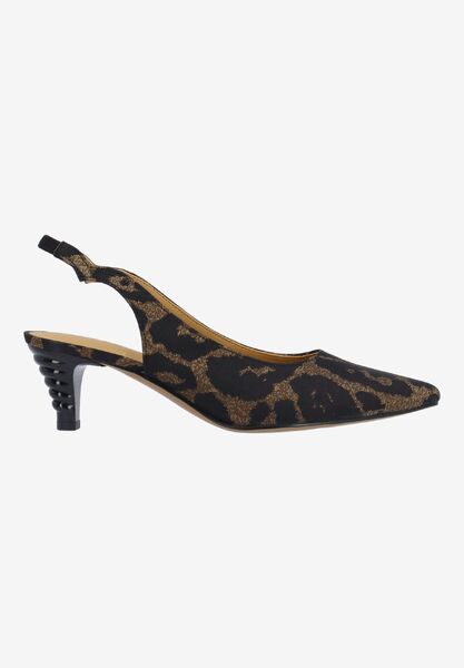 Right side view of Jeyora BROWN/BLACK LEOPARD PRINT