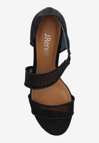 Top view of Jivika BLACK SNOW DOT/GLITTER