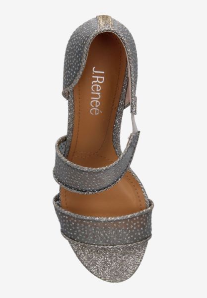 Top view of Jivika PEWTER SNOW DOT/GLITTER
