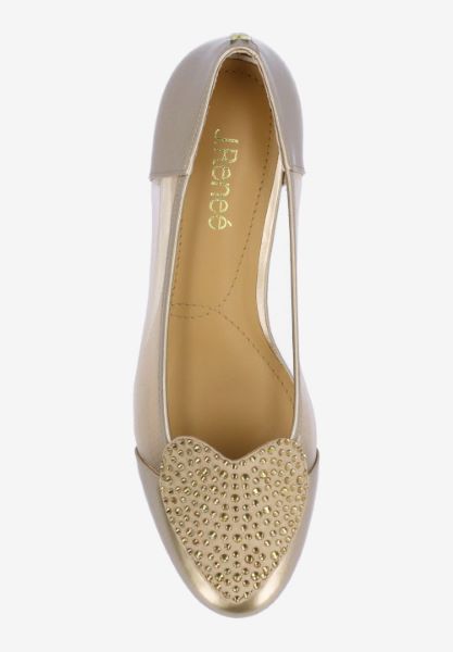 Top view of Jooliete BEIGE PATENT/SATIN/MESH