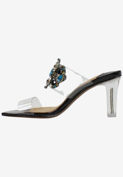 Left side view of Kamelia CLEAR/BLACK/MULTI