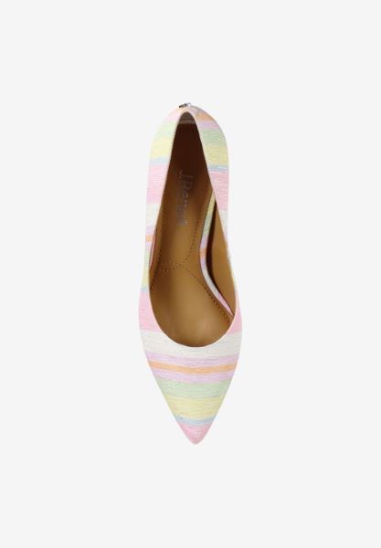 Top view of Kanan PASTEL MULTI STRIPED FABRIC