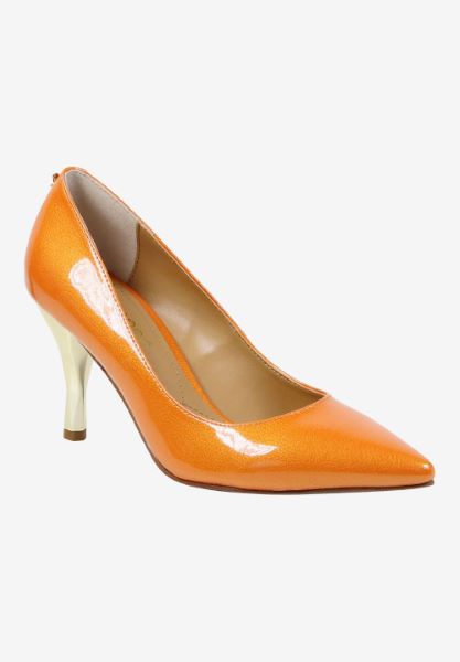 Front view of Kanan ORANGE PATENT