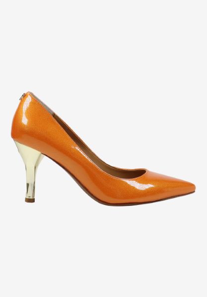 Right side view of Kanan ORANGE PATENT