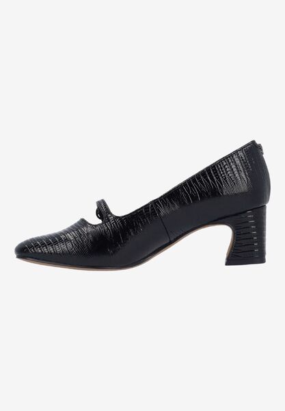 Left side view of Kavira BLACK LIZARD EMBOSSED