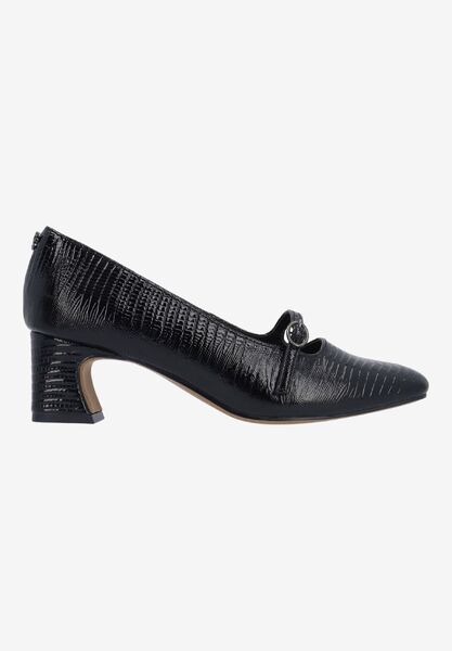 Right side view of Kavira BLACK LIZARD EMBOSSED