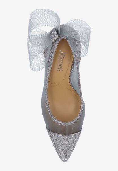 Top view of Khrystie PEWTER MESH/GLITTER