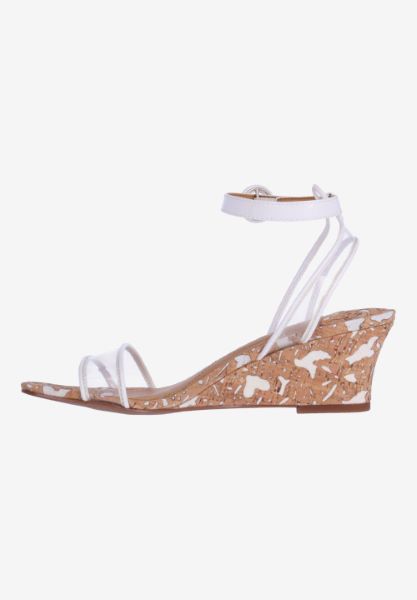Left side view of Lavinia CLEAR/WHITE/NATURAL
