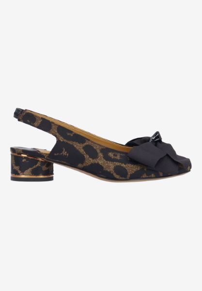 Right side view of Lazule BROWN/BLACK LEOPARD PRINT
