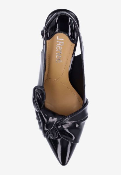 Top view of Lenore BLACK PATENT