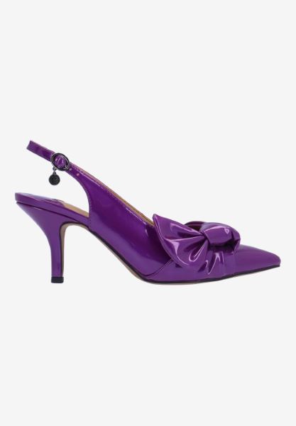 Right side view of Lenore PURPLE PATENT