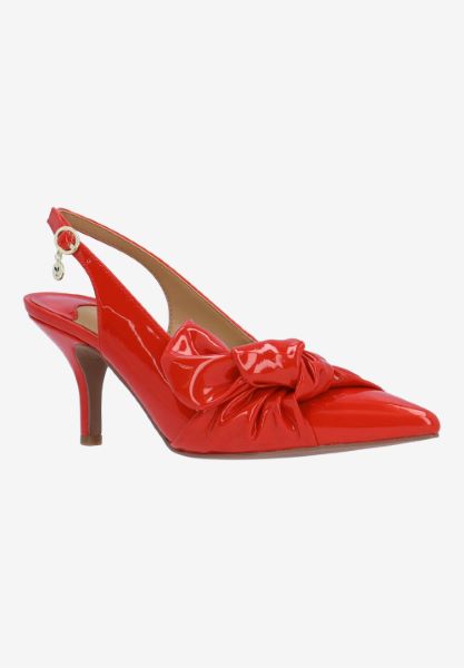 Front view of Lenore RED PATENT