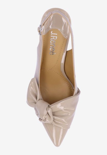 Top view of Lenore TAUPE PATENT