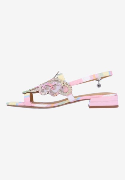 Left side view of Leona PASTEL MULTI FABRIC