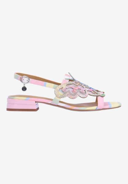 Right side view of Leona PASTEL MULTI FABRIC
